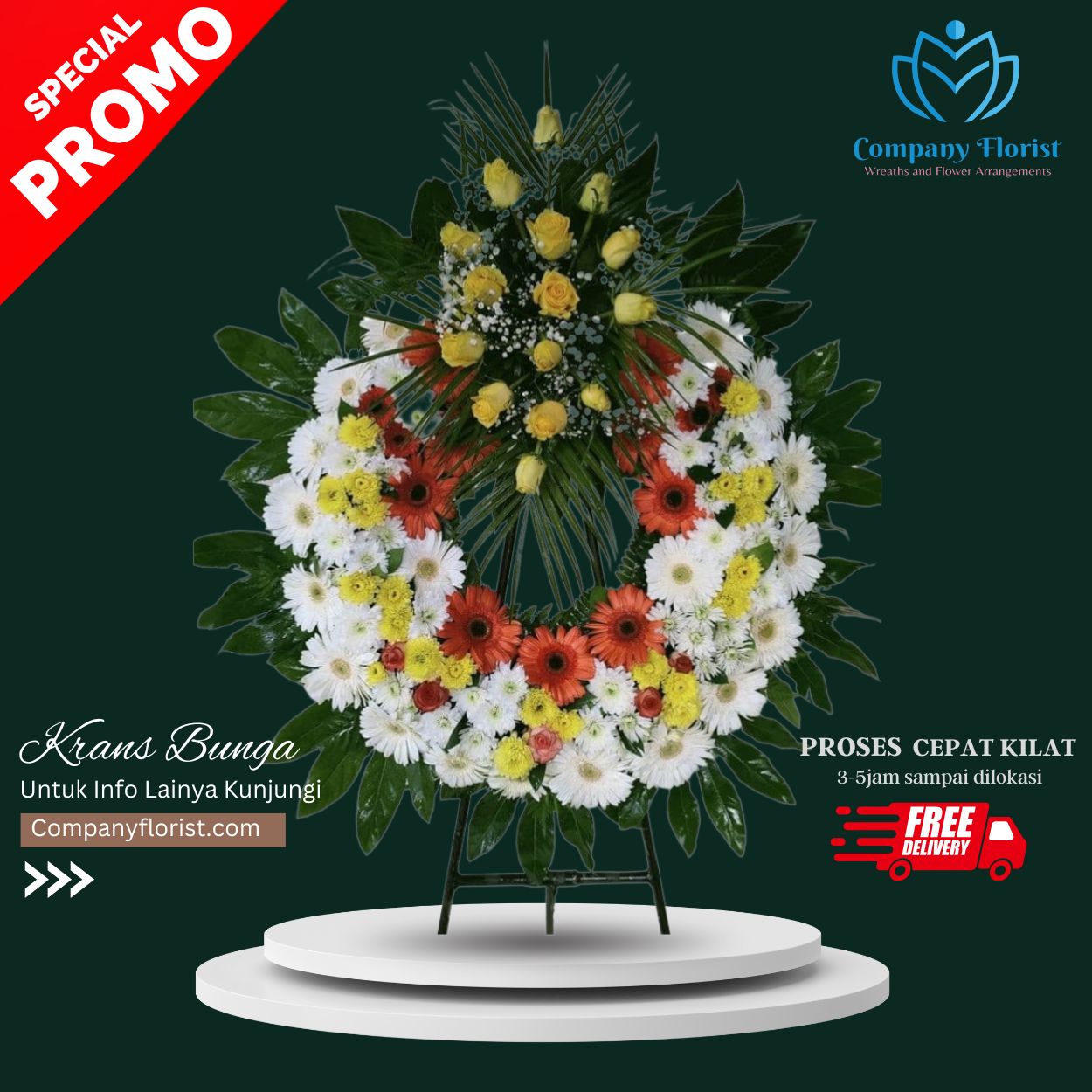 Eternal Peace Floral Wreath – Company Florist